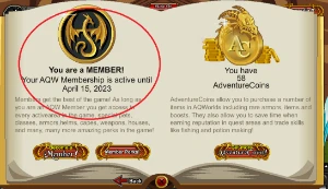 Conta Aqw Lv 100 Com Member - Adventure Quest World