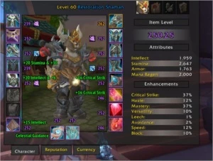 Shammy Resto/Ele 250 ILVL FULL Gear Mythic+Domination socket - Blizzard