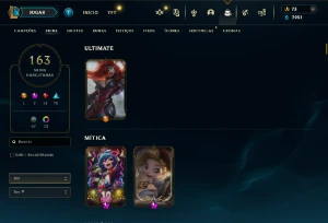 Fullacesso - Conta De 2013 - 163 Skins - Level 391 - 167 Cam - League of Legends LOL