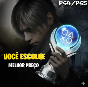 Resident Evil 4 Remake - Platina + Orelha De Gato 🏆 - Outros
