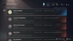 Resident Evil 4 Remake - Platina + Orelha De Gato 🏆 - Outros