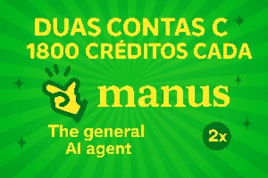 Manus Ai - Duas Contas Com 1800 Créditos Pronta Para Uso - Assinaturas e Premium