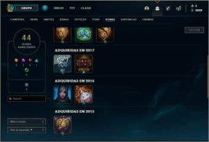 Conta prata 1 com 34 champs e 6 skins - League of Legends LOL