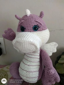 Dragão Lilás Dreams - Artesanato e Personalizados