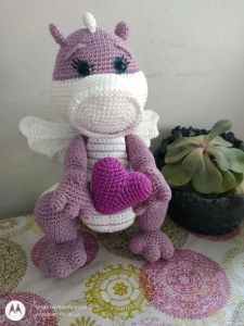 Dragão Lilás Dreams - Artesanato e Personalizados