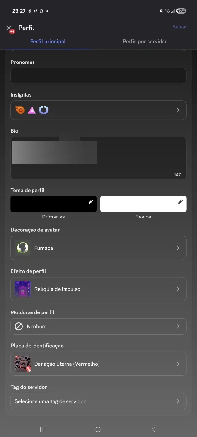 Conta com nitro - Discord