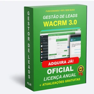 CRM Wh4ts4pp - Lic. Anual + Atualizações