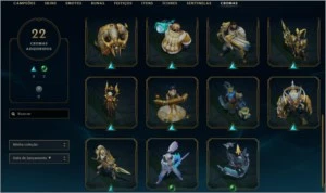 League Of Legends-300 Skins-Todos Heróis- Plat 1 Solo e TFT. LOL