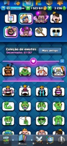 Conta nível 65, 8 carta nível máximo,10 evolução, conta boa - Clash Royale