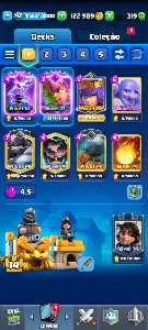 Cv14 Rara + Conta Épica Competitiva Clash Royale 9 Anos - Clash of Clans
