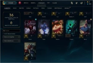 Conta lol Smurf unranked baratas - League of Legends