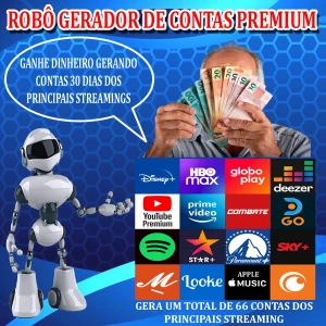 Robô Gerador De Contas Premium - Assinaturas e Premium
