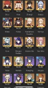 [AR60] com skin do Diluc - Genshin Impact