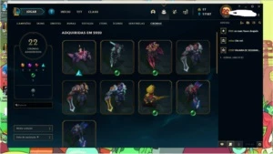 Conta League of leguends com skin vitoriosa s4 ate s10 - League of Legends LOL