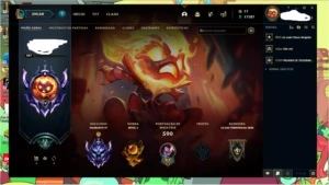 Conta League of leguends com skin vitoriosa s4 ate s10 - League of Legends LOL