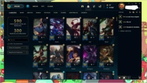 Conta League of leguends com skin vitoriosa s4 ate s10 - League of Legends LOL