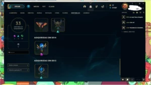Conta League of leguends com skin vitoriosa s4 ate s10 - League of Legends LOL