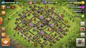 Cv11 com heróis full - Clash of Clans