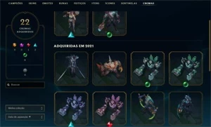 Conta lol 220 skins ja foi mestre - League of Legends