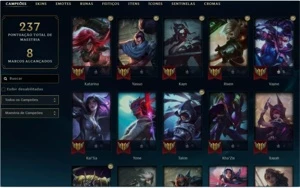 Conta lol 220 skins ja foi mestre - League of Legends