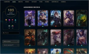 Conta Diamante IV - 103 Skins - League of Legends LOL