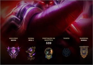 Conta de LOL desde a S6 / Mestre - 153 campeões / 98 skins. - League of Legends