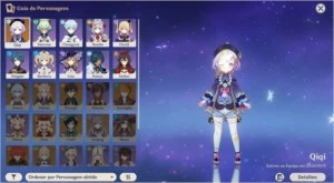 ✨ PACK DE CONTAS GENSHIN IMPACT COM QIQI + PERSONAGENS 4 ⭐ ✨
