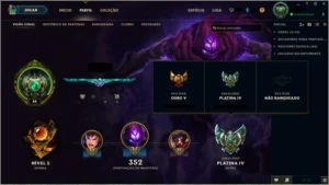 Conta Platina IV - League of Legends LOL