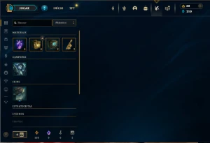 Bronze 4 com 40 Champs e 14 Skins + 2 Espolios - League of Legends LOL