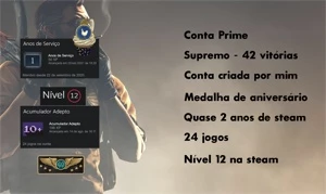 24 JOGOS, CONTA PRIME, SUPREMO E MOEDA 10 YEARS BIRTHDAY CS - Steam