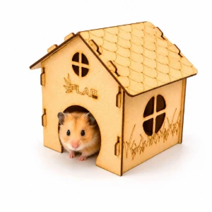 Kit 2 Casinhas Premium para Hamster - Flap Pet - Artesanato e Personalizados