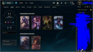 Conta League of Legends Diamond4 LOL