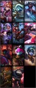 LEAGUE OF LEGENDS - 74 CAMPEÕES, VÁRIAS SKINS ! LOL