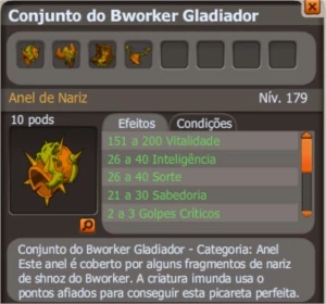 [PROMOÇÃO] set bworker gladiador HELIOBOROS - Dofus