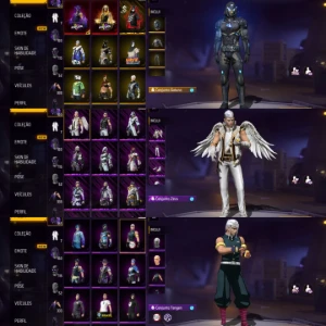 Conta FF com itens do evento Paradoxo, Soul Land,Thompson ev - Free Fire