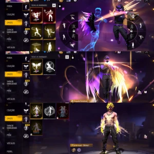 Conta FF com itens do evento Paradoxo, Soul Land,Thompson ev - Free Fire
