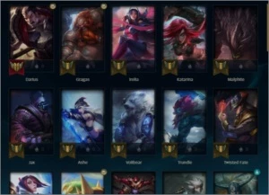 Conta smurf recente upada para o diamante IV - 0 Bans - League of Legends LOL
