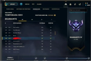 Conta smurf recente upada para o diamante IV - 0 Bans - League of Legends LOL