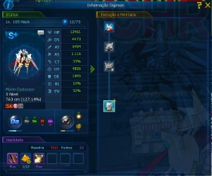 Conta Ladmo Omegamon Midgame - Digimon Masters Online