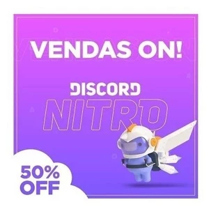 Discord Nitro Gaming 3 Meses + 6 Impulsos(2 cada mês) - Premium