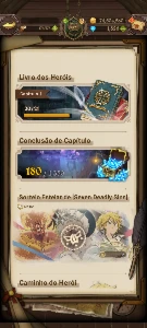 [7DS] Conta Iniciante, +1800 diamantes, + Time de Demons - Seven Deadly Sins