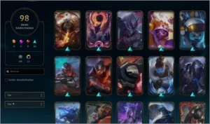 Conta Lol Prata 2 (98skins, 71 champs) 4k de rp na conta - League of Legends