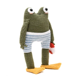 Sapo com Bóia Amigurumi - Artesanato e Personalizados