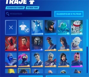 Conta Fortnite 1850 V-bucks - Skins, picaretas e asa-deltas