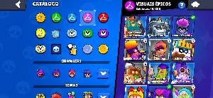 Vendo conta de Brawl stars antigo com boas skins 4 lendários