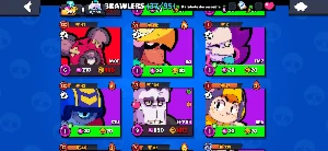 Vendo conta de Brawl stars antigo com boas skins 4 lendários