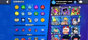 Vendo conta de Brawl stars antigo com boas skins 4 lendários