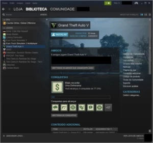 Vendo conta steam GTAV,R6,ETS2,CSGO e outros