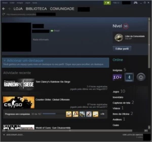 Vendo conta steam GTAV,R6,ETS2,CSGO e outros