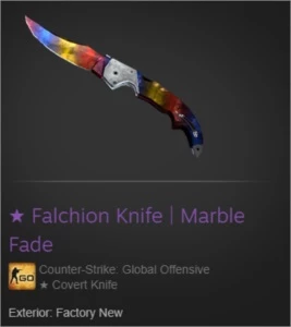 Falchion Knife - Marble Fade - Counter Strike CS